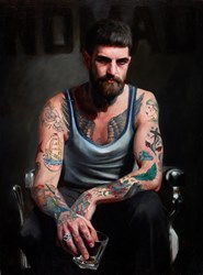 Simon of Nomad by Vincent Kamp - Original Painting on Stretched Canvas sized 24x32 inches. Available from Whitewall Galleries